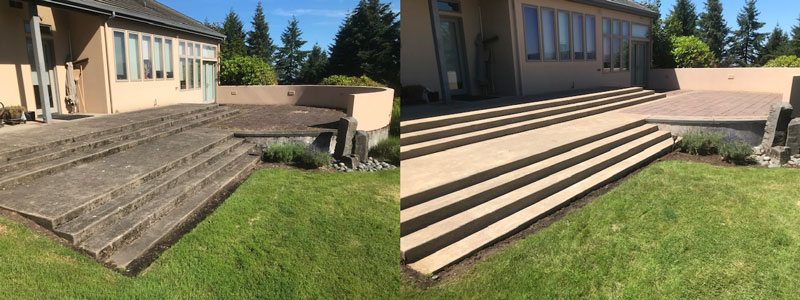 Patio and Stairs